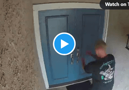 Some Nutjob Crashed His Car Into His House Then Went After People With A Pickaxe